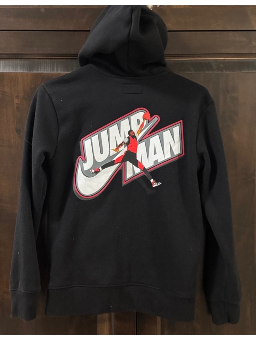 Boys Nike Air Jordan Jumpman Full Zip Fleece Hoodie size large